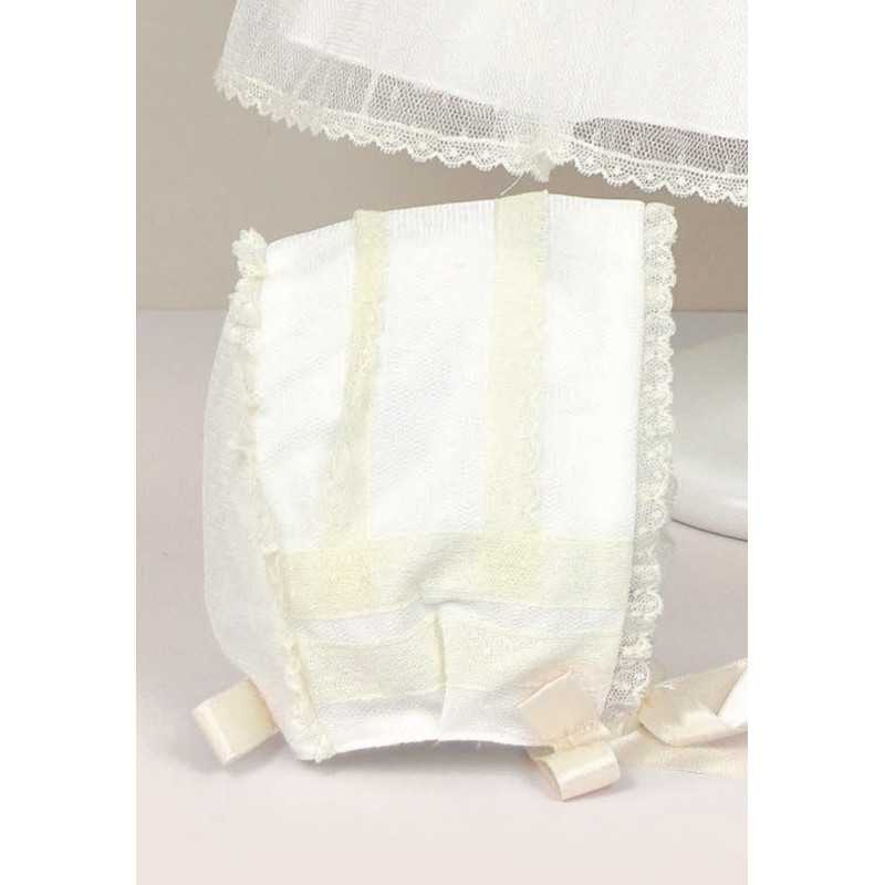 Baby Girl Ivory Christening Bonnet Style 512015G