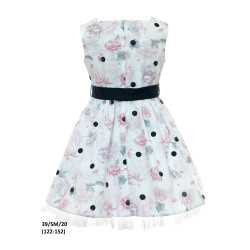 Ivory/Navy/Pink Confirmation/Special Occasion Dress Style 39/SM/20