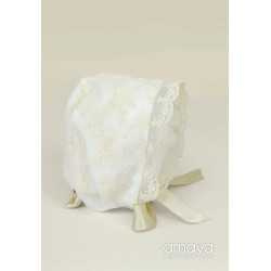 Ivory Baby Girl Christening/Baptism Bonnet Style 512013G