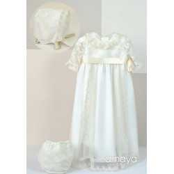 Handmade Ivory Christening/Baptism Baby Girl Gown Style 512001MD