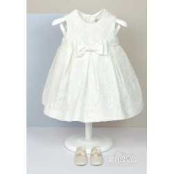 Handmade Ivory Lace Christening Baby Girl Dress Style 512183SM