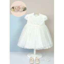 Handmade Ivory Baby Girl Christening Dress Style 512012MC