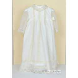 HANDMADE IVORY CHRISTENING/BAPTISM BABY GIRL GOWN STYLE 512004ML