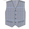 LIGHT BLUE CHECKERED FIRST HOLY COMMUNION/SPECIAL OCCASION WAISTCOAT STYLE 10-10011