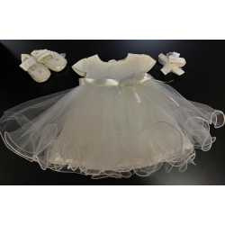 Baby Girl Christening 3 Pieces Ivory Set Style 465321