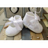 White Baby Girls Christening/Occasion Ballerina Shoes Style M013