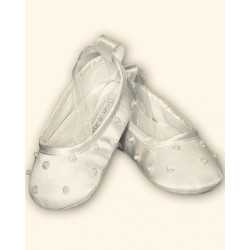 Sarah Louise Ivory Baby Girl Christening Shoes Style 004400