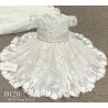 TETER WARM HANDMADE BABY GIRL IVORY CHRISTENING DRESS STYLE B120