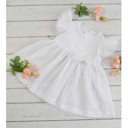 Handmade White Christening Baby Girl Dress Style HARPER