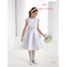 CARMY HANDMADE FIRST HOLY COMMUNION DRESS IN WHITE STYLE 2713