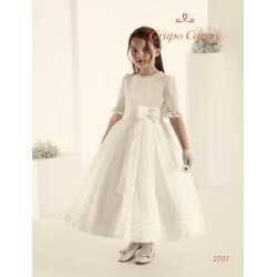 SPANISH HANDMADE IVORY FIRST HOLY COMMUNION DRESS STYLE 2707