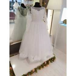 Handmade White First Holy Communion Dress Style FELICIA