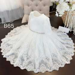 TETER WARM HANDMADE BABY GIRL IVORY CHRISTENING DRESS STYLE B65