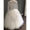 HANDMADE WHITE FIRST HOLY COMMUNION DRESS STYLE T-878