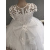 HANDMADE WHITE FIRST HOLY COMMUNION DRESS STYLE T-930