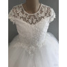 HANDMADE WHITE FIRST HOLY COMMUNION DRESS STYLE T-875