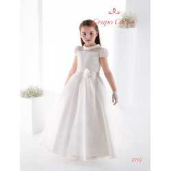 CARMY HANDMADE IVORY FIRST HOLY COMMUNION DRESS STYLE 2710