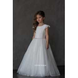 Handmade Ivory First Holy Communion Dress by Teter Warm Style 706