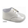 Spanish Handmade Beige Christening Shoes by Tinny Shoes Style 15036