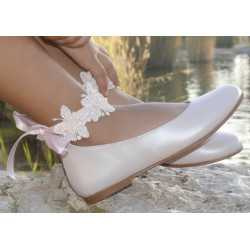 SPANISH PINK CONFIRMATION/SPECIAL OCCASION SHOES BY TINNY SHOES STYLE 15209