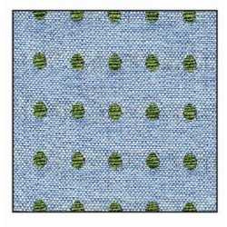 BLUE/GREEN POLKA DOTS FIRST HOLY COMMUNION/SPECIAL OCCASION HANDKERCHIEF STYLE 10-08019