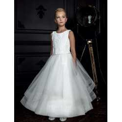 HANDMADE IVORY FIRST HOLY COMMUNION DRESS & BOLERO BY TETER WARM STYLE G06