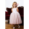 Handmade Dusky Pink And Silver Glitter Detail Confirmation Dress Style Harper