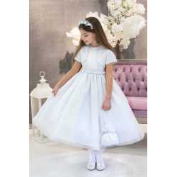 White First Holy Communion Dress & Bolero Style RONNY BALLERINA LENGTH