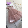 HANDMADE PINK FLOWER GIRL DRESS STYLE GABI