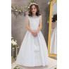 Elegant Handmade Satin First Holy Communion Dress Style SABRINA