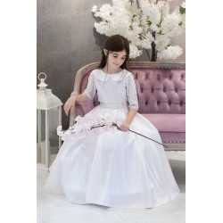 White Handmade First Holy Communion Dress Style RUBY