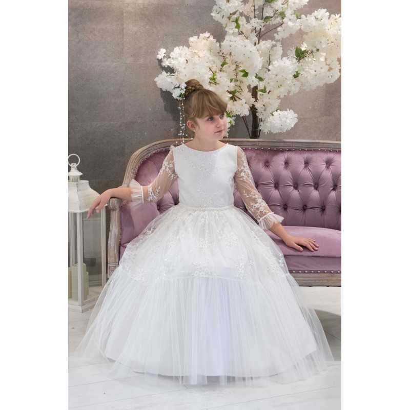 Handmade Ivory First Holy Communion Dress Style NURIA