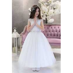 Multi-Layered Tulle Skirt Communion Dress style Bellisa