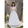 Elegant Satin Handmade First Holy Communion Dress Style ELSA