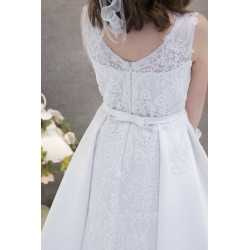 Elegant Satin Handmade First Holy Communion Dress Style ELSA