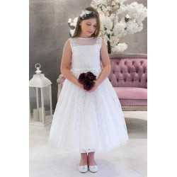 Handmade First Holy Communion Ballerina Length Dress Style JEANETTE