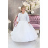 HANDMADE WHITE FIRST HOLY COMMUNION DRESS STYLE T-925