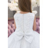 HANDMADE WHITE FIRST HOLY COMMUNION DRESS STYLE T-925