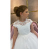 HANDMADE WHITE FIRST HOLY COMMUNION DRESS STYLE T-875