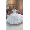 HANDMADE WHITE FIRST HOLY COMMUNION DRESS STYLE T-880