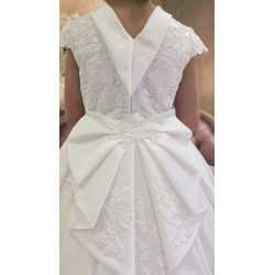 HANDMADE WHITE FIRST HOLY COMMUNION DRESS STYLE T-880