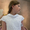 HANDMADE WHITE FIRST HOLY COMMUNION DRESS STYLE T-880