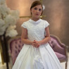 HANDMADE WHITE FIRST HOLY COMMUNION DRESS STYLE T-880