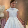 HANDMADE WHITE FIRST HOLY COMMUNION DRESS STYLE T-880