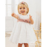 AMAYA HANDMADE IVORY/PINK CHRISTENING/BAPTISM BABY GIRL DRESS STYLE 532160