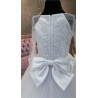 White First Holy Communion Dress with Long Sleeves Style 3004