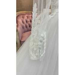 White First Holy Communion Dress with Long Sleeves Style 3004