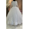 White First Holy Communion Dress with Long Sleeves Style 3004