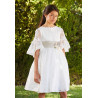 Amaya Ivory Handmade First Holy Communion Dress Style 536012