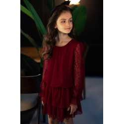 Burgundy Confirmation/Special Occasion Dress Style 0AW-11B